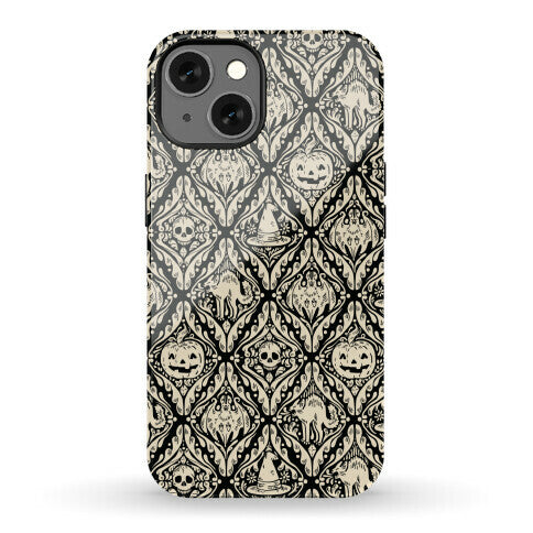 Spooky Vintage Halloween Pattern Phone Case