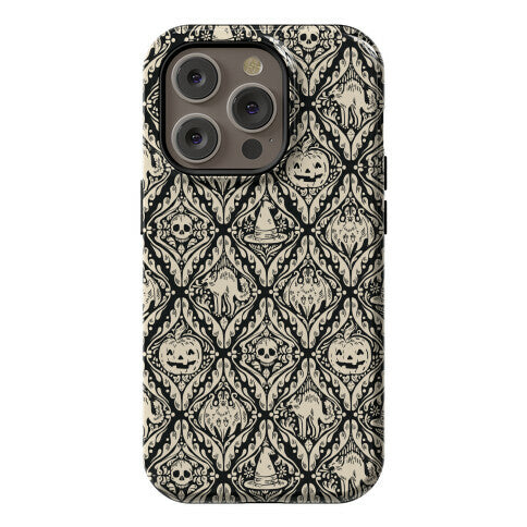 Spooky Vintage Halloween Pattern Phone Case