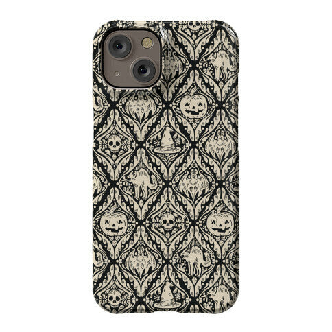 Spooky Vintage Halloween Pattern Phone Case