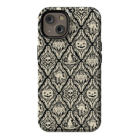 Spooky Vintage Halloween Pattern Phone Case