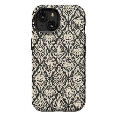 Spooky Vintage Halloween Pattern Phone Case