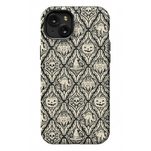 Spooky Vintage Halloween Pattern Phone Case