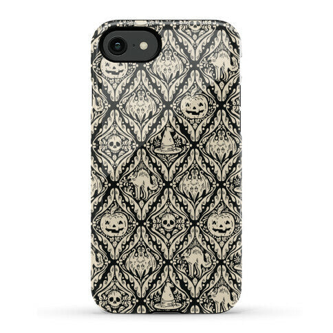 Spooky Vintage Halloween Pattern Phone Case