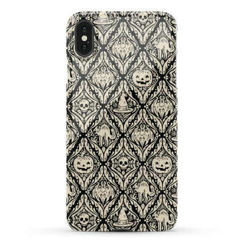 Spooky Vintage Halloween Pattern Phone Case