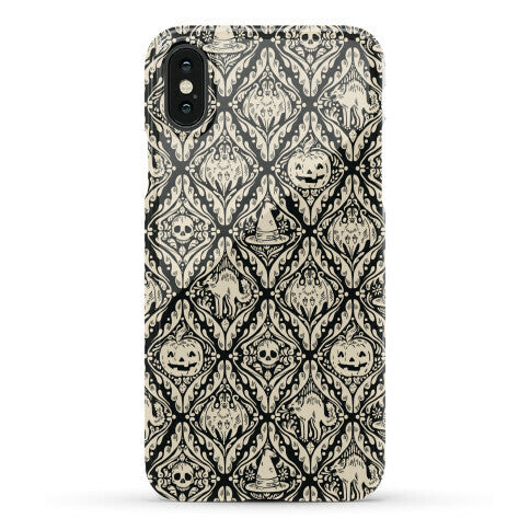 Spooky Vintage Halloween Pattern Phone Case