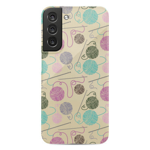 Yarn Balls and Knitting Needles Phone Case