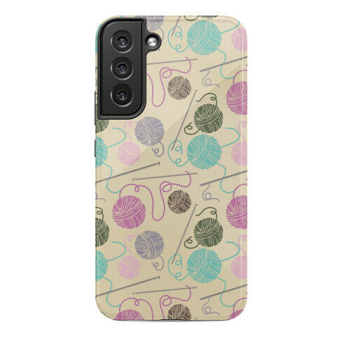 Yarn Balls and Knitting Needles Phone Case