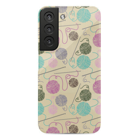 Yarn Balls and Knitting Needles Phone Case
