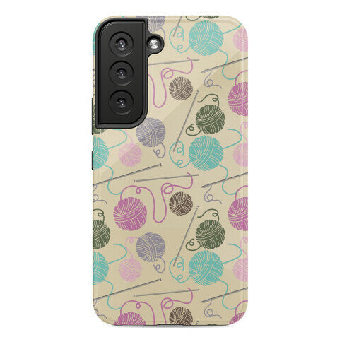 Yarn Balls and Knitting Needles Phone Case