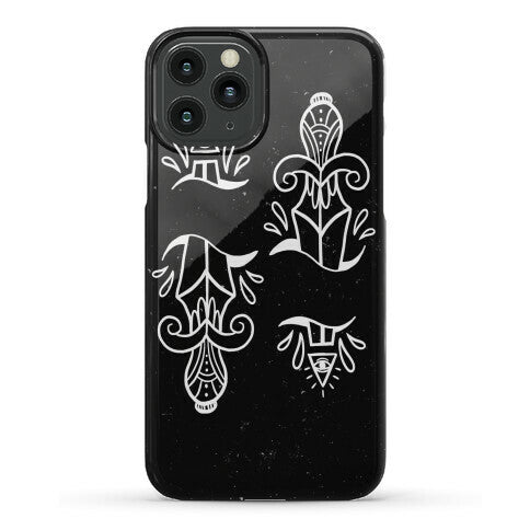 Illuminati Tattoo Daggers Phone Case