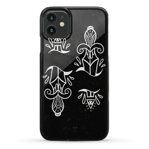Illuminati Tattoo Daggers Phone Case