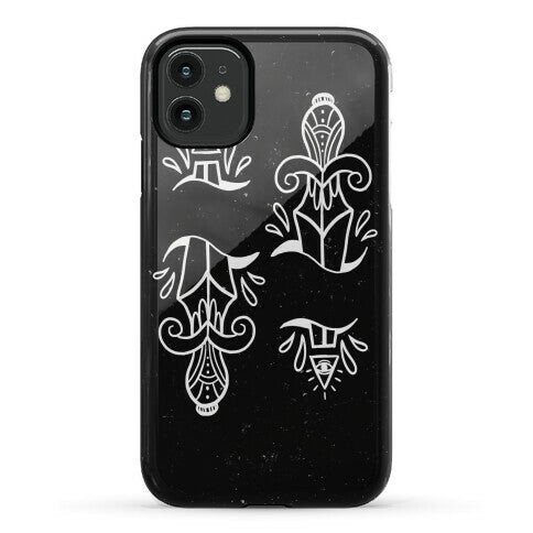Illuminati Tattoo Daggers Phone Case