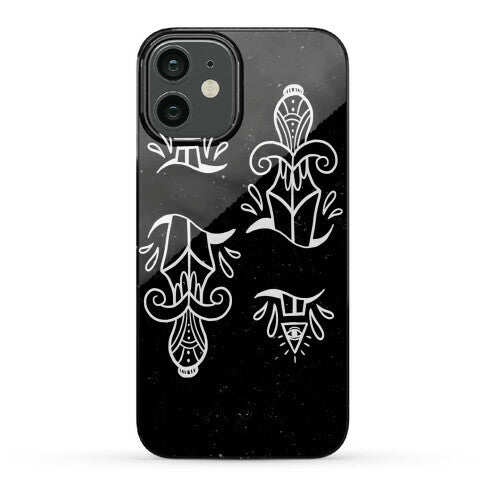 Illuminati Tattoo Daggers Phone Case