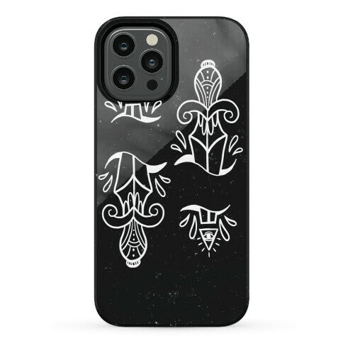 Illuminati Tattoo Daggers Phone Case