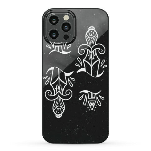 Illuminati Tattoo Daggers Phone Case