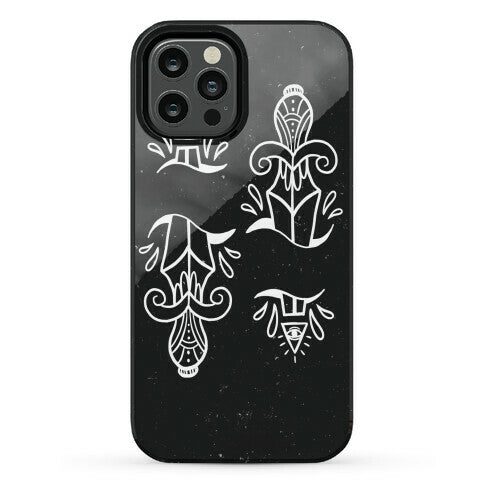 Illuminati Tattoo Daggers Phone Case