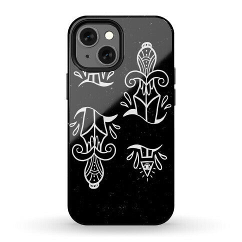 Illuminati Tattoo Daggers Phone Case