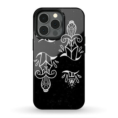Illuminati Tattoo Daggers Phone Case