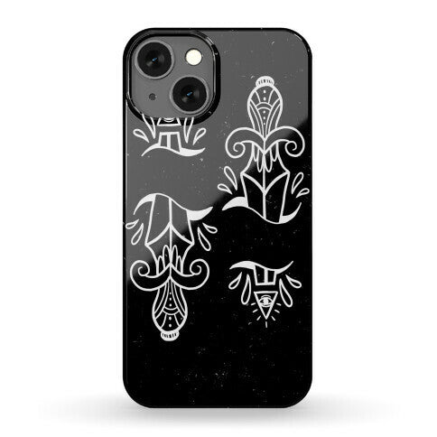 Illuminati Tattoo Daggers Phone Case