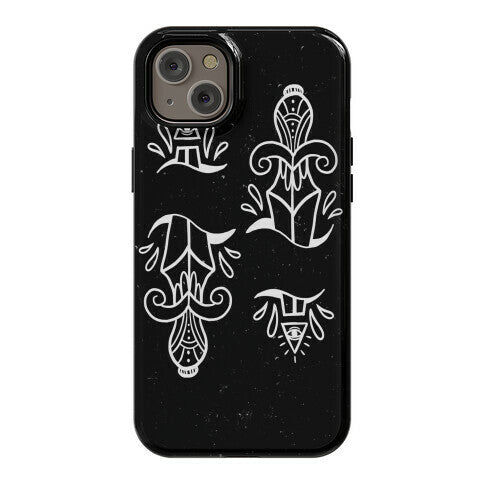 Illuminati Tattoo Daggers Phone Case