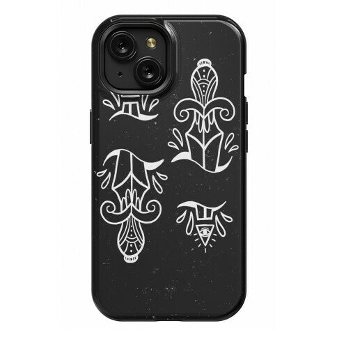 Illuminati Tattoo Daggers Phone Case