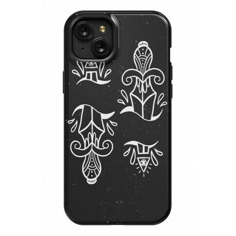 Illuminati Tattoo Daggers Phone Case