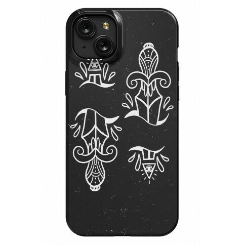 Illuminati Tattoo Daggers Phone Case