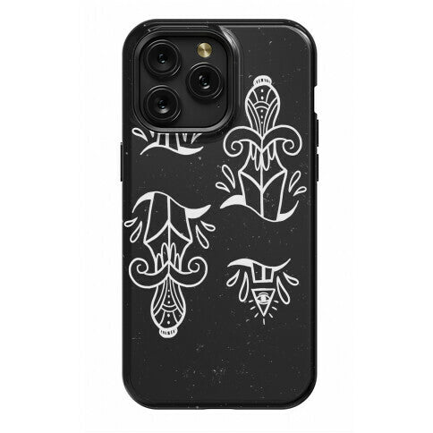 Illuminati Tattoo Daggers Phone Case