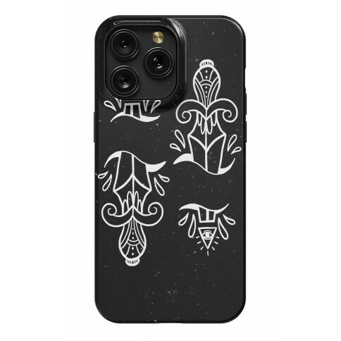 Illuminati Tattoo Daggers Phone Case