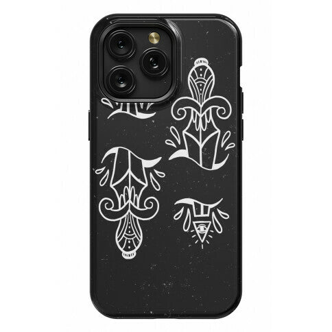 Illuminati Tattoo Daggers Phone Case