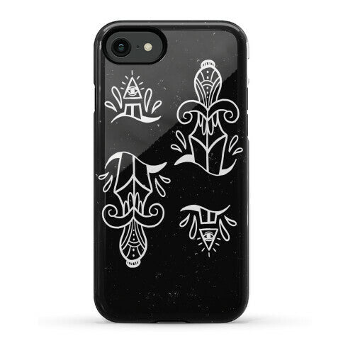 Illuminati Tattoo Daggers Phone Case