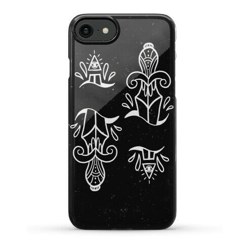 Illuminati Tattoo Daggers Phone Case