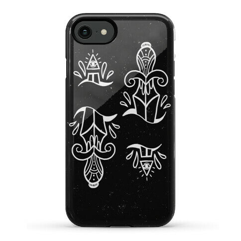 Illuminati Tattoo Daggers Phone Case