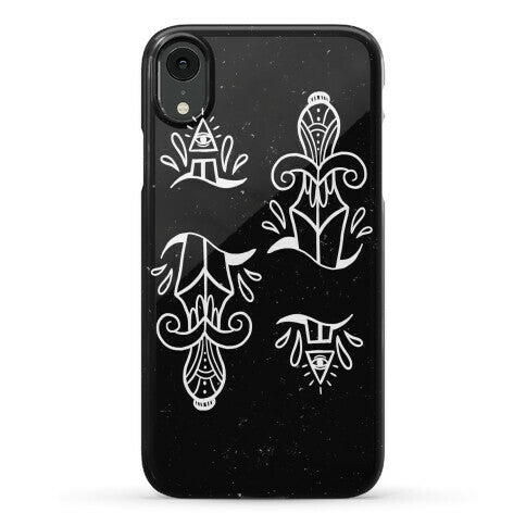 Illuminati Tattoo Daggers Phone Case