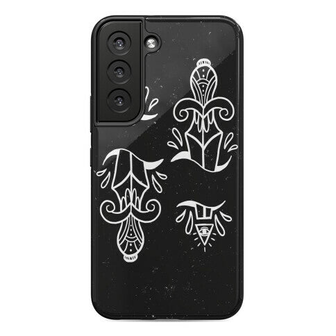 Illuminati Tattoo Daggers Phone Case