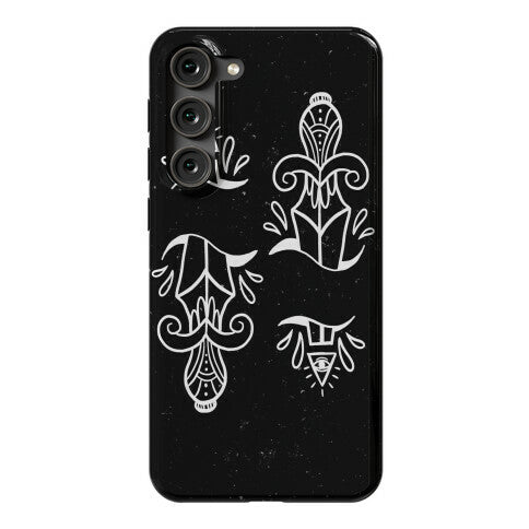 Illuminati Tattoo Daggers Phone Case