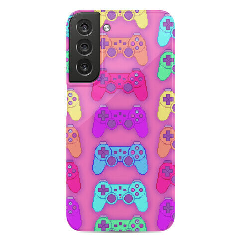 Rainbow Pixel Game Controller Phone Case