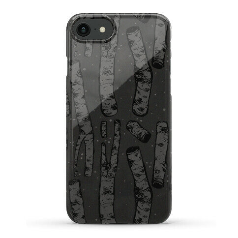 Birch Trees and Runes Phone Case