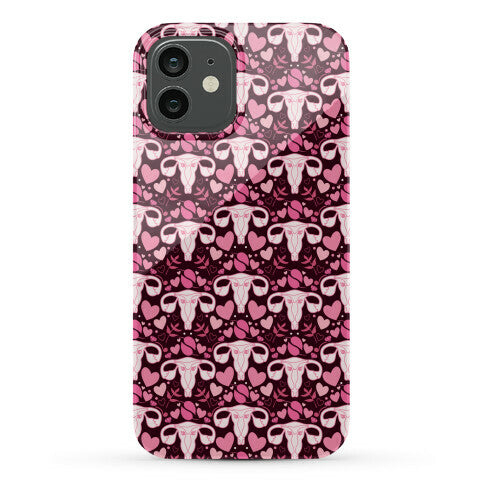Uterus Pattern Phone Case