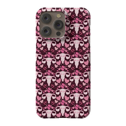 Uterus Pattern Phone Case