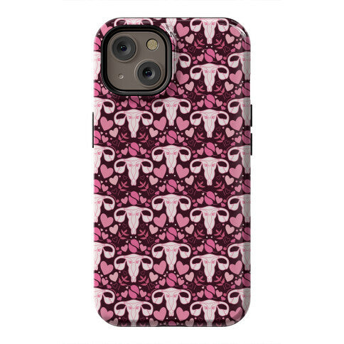 Uterus Pattern Phone Case