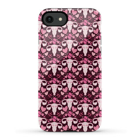 Uterus Pattern Phone Case