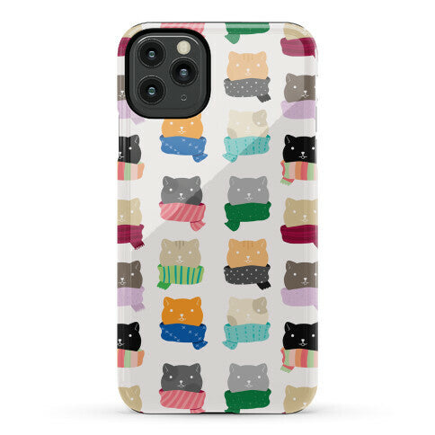 Cats In Scarfs Pattern Phone Case