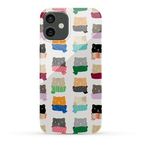 Cats In Scarfs Pattern Phone Case