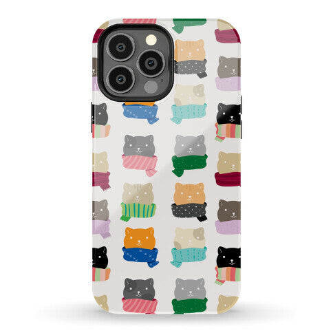 Cats In Scarfs Pattern Phone Case