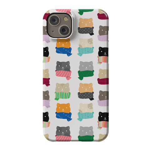 Cats In Scarfs Pattern Phone Case