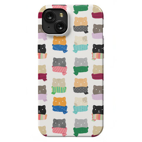 Cats In Scarfs Pattern Phone Case