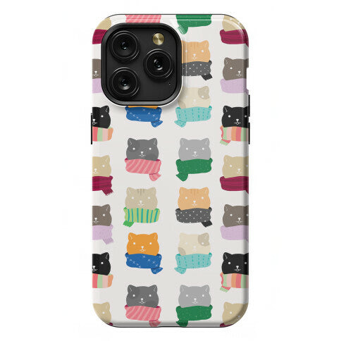 Cats In Scarfs Pattern Phone Case