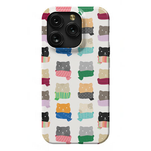 Cats In Scarfs Pattern Phone Case