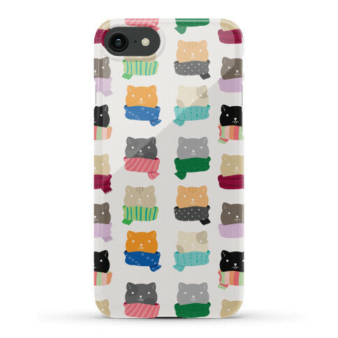 Cats In Scarfs Pattern Phone Case